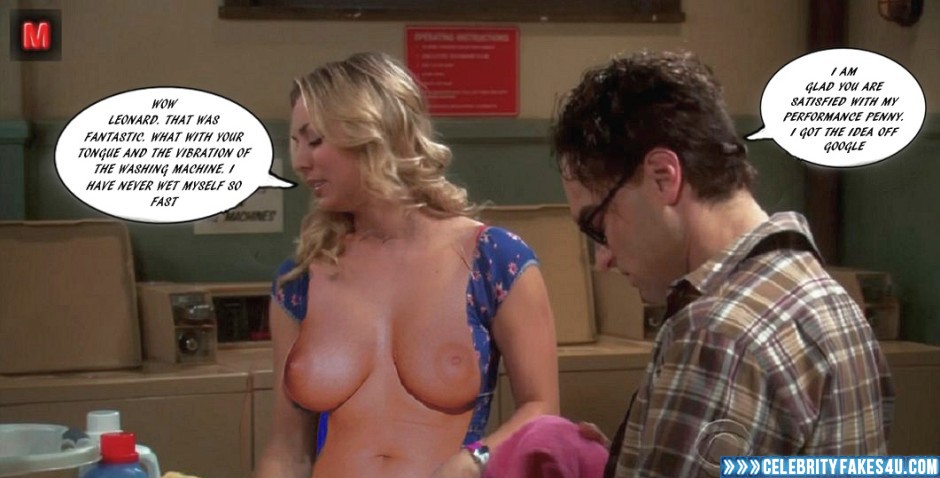Kaley Cuoco Nice Tits Big Bang Theory Nude Fake 001