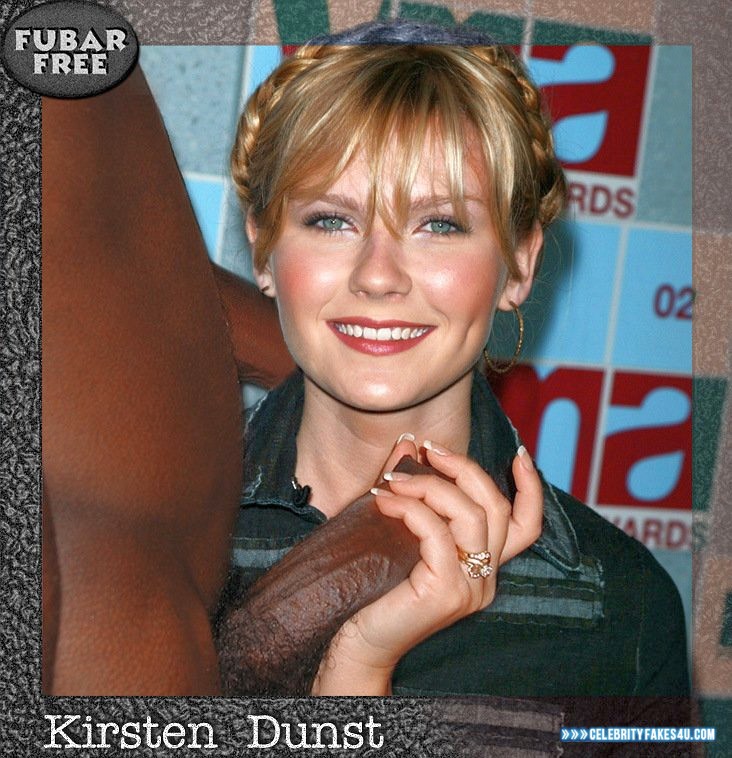 Kirsten Dunst Handjob Interracial Sex Fake 001