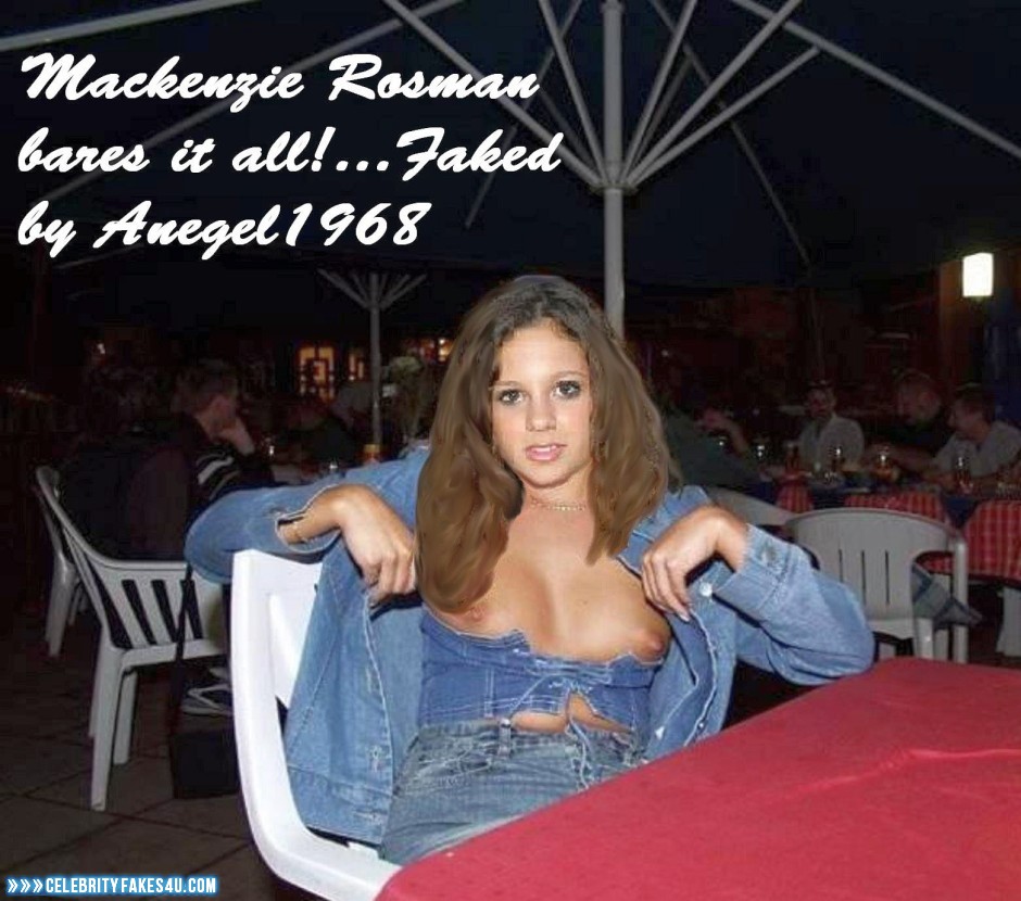 Mackenzie Rosman Public Boobs Flash Naked Fake 001