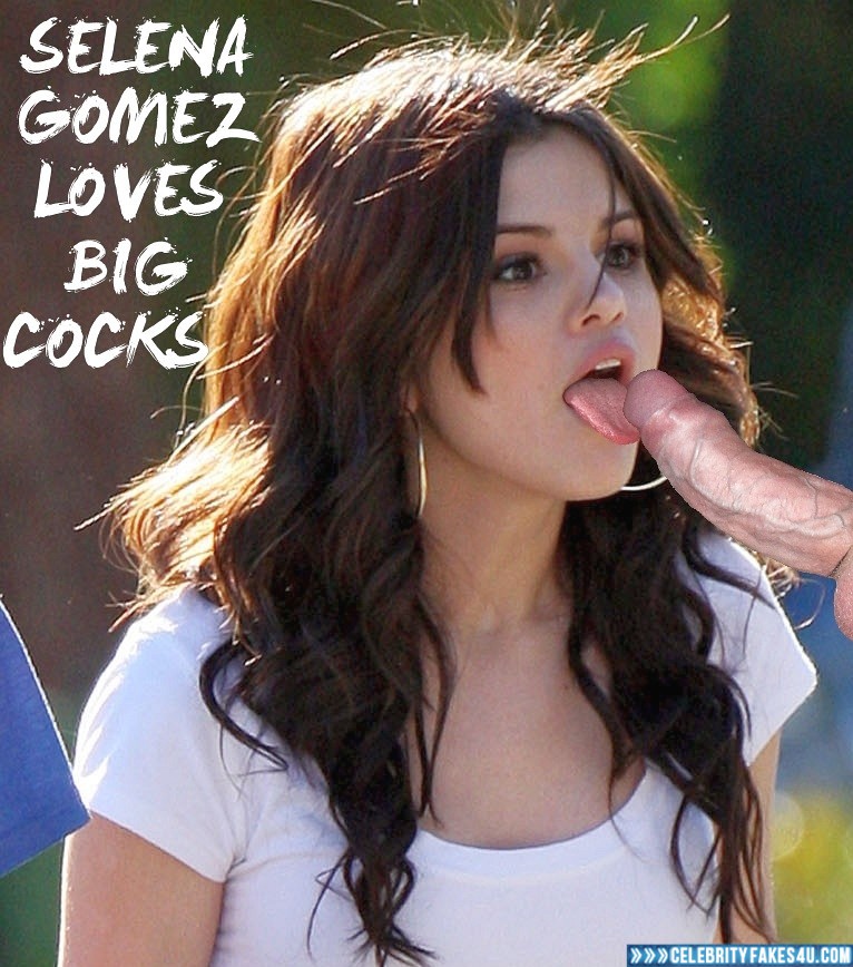 Selena Gomez Blowjob Outdoors Sex Fake 001