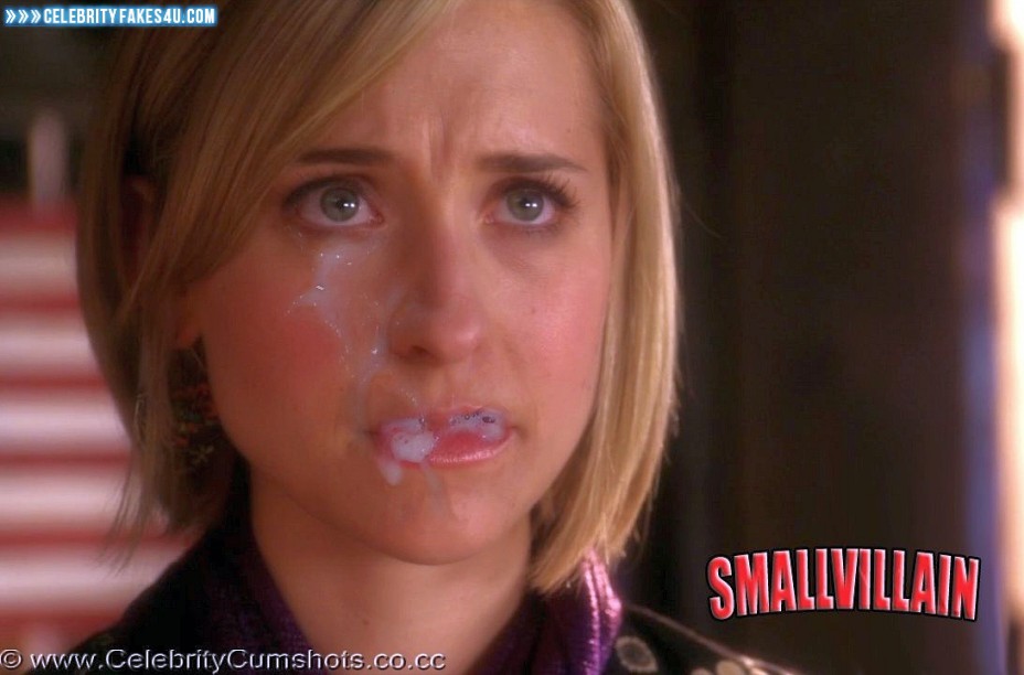 Allison Mack Fake, Cum Facial, Smallville, Porn