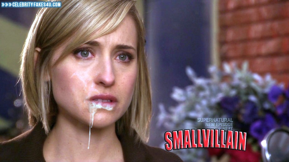 Allison Mack Fake, Smallville, Swallowing Cum, Porn