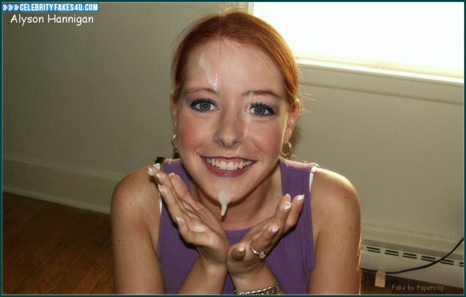 Alyson Hannigan Fake, Cum Facial, Porn