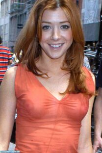 Alyson Hannigan See Thru Public 002