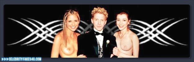 Alyson Hannigan Fake, Lesbian, Tits, Porn