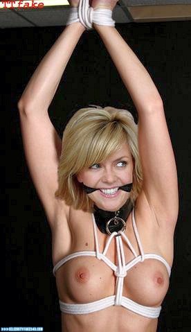 Amanda Tapping Fake, Bondage, Mouth Gagged, Tits, Porn