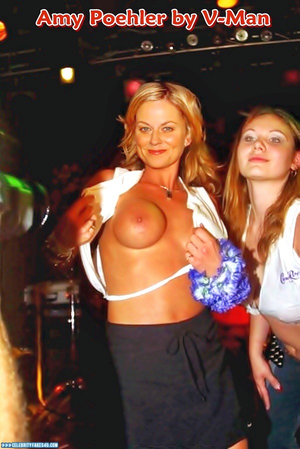 Amy Poehler Fake, Big Tits, Blonde, Flashing Tits, Horny, Public, Tits, Voyeur, Porn