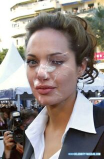 Angelina Jolie Cum Facial Nudes 001