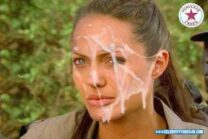 Angelina Jolie Huge Cumload Facial Cumshot Nudes 001