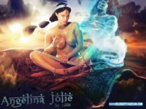 Angelina Jolie Movie Cover Squeezing Tits Nsfw 001