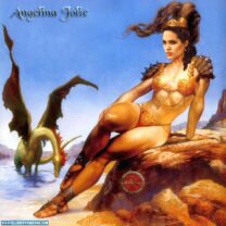 Angelina Jolie Naked Cartoon 001