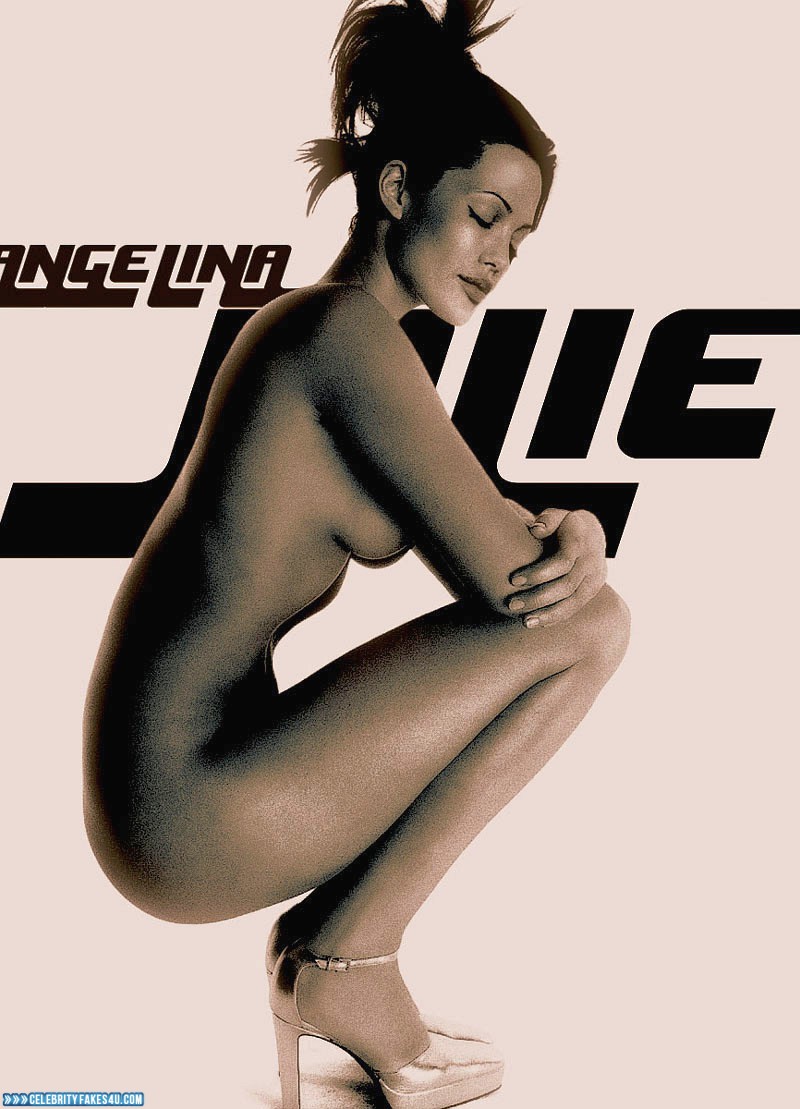 Angelina Jolie Fake, Heels, Naked Body / Fully Nude, Nude, Porn