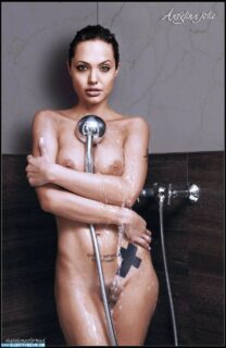 Angelina Jolie Shower Wet Nude 001