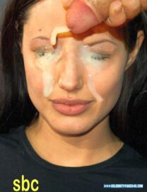 Angelina Jolie Cumshot Facial Sex 002