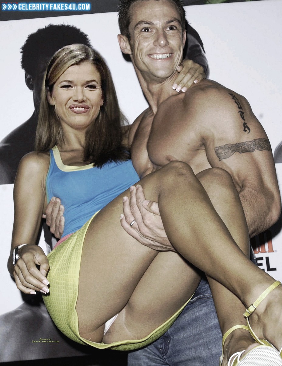 Anke Engelke Fake, Thong, Upskirt, Porn