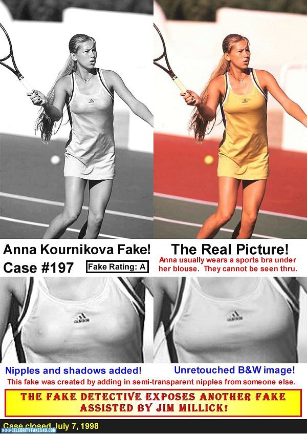 Anna Kournikova Fake, Nude, See-Thru, Tits, Porn