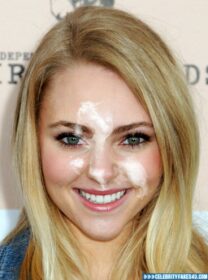 Annasophia Robb Cumshot Facial 001