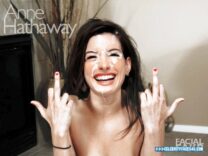 Anne Hathaway Cumshot Facial 001