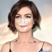 Anne Hathaway Facial Cumshot 001