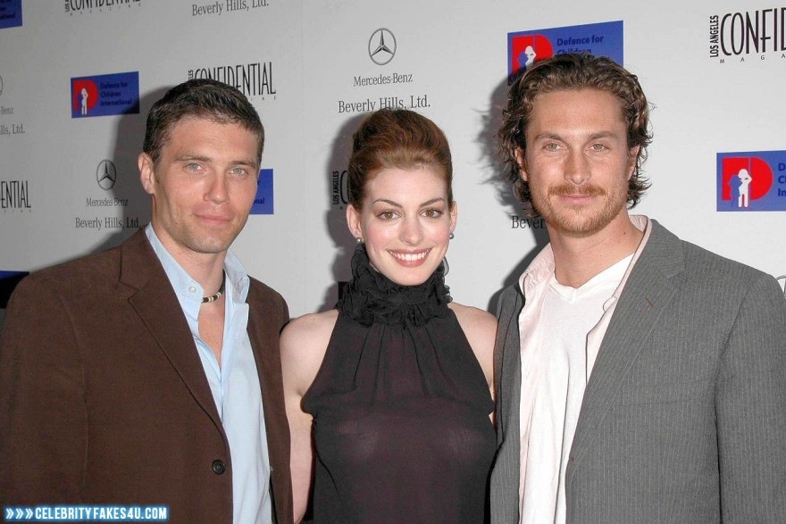 Anne Hathaway Fake, Nude, Public, See-Thru, Tits, Porn