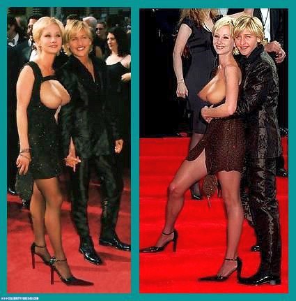 Anne Heche Fake, Big Tits, Heels, Outdoor, Public, Stockings, Tits, Porn