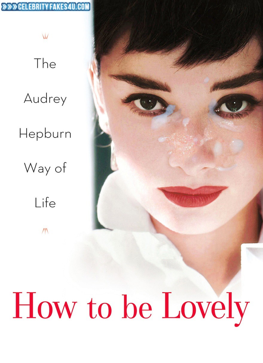 Audrey Hepburn Fake, Cum Facial, Cumshot, Lipstick, Movie Cover, Porn