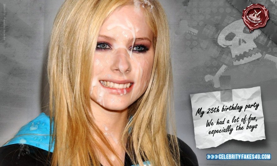 Facial Porn Captions - Avril Lavigne Caption Cumshot Facial Fake 001 Â« Celebrity Fakes 4U