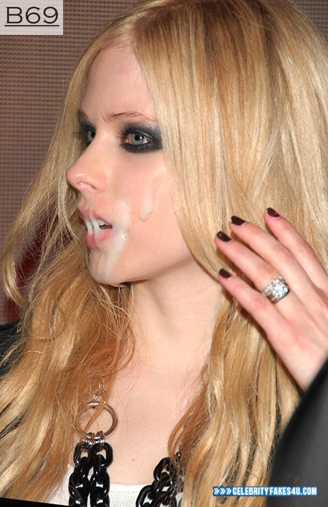 Avril Lavigne Fake, Cum Facial, Cumshot, Porn