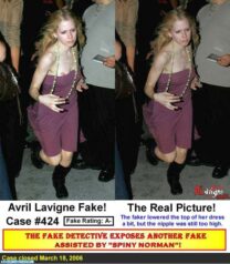 Avril Lavigne Nipple Slip Public 001