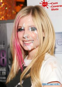 Avril Lavigne Public Facial Cumshot Porn Fake 001