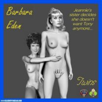 Barbara Eden Lesbian Touching Herself Naked 001