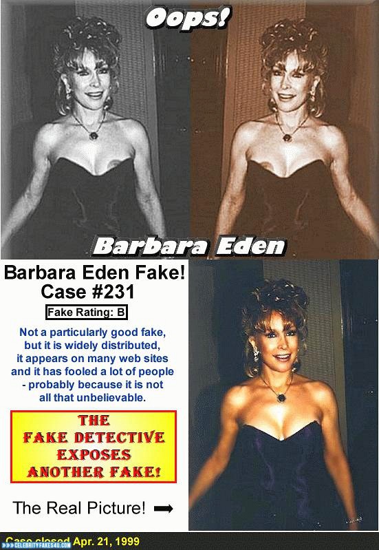 Barbara Eden Fake, Nip Slip, Public, Tits, Porn