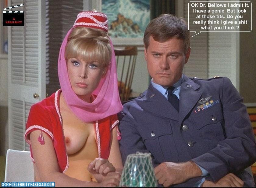 Barbara Eden Fake, Captioned, I Dream of Jeannie (TV Series), Series, Tits, Very Nice Tits, Porn