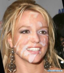 Britney Spears Cum Facial 001