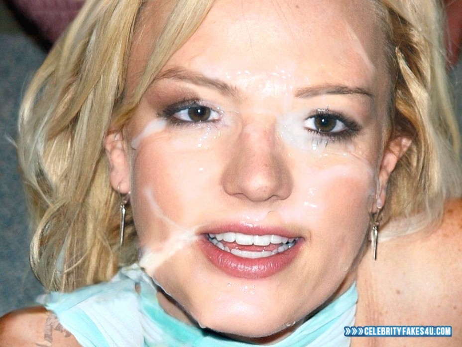 Britney Spears Fake, Cum Facial, Porn