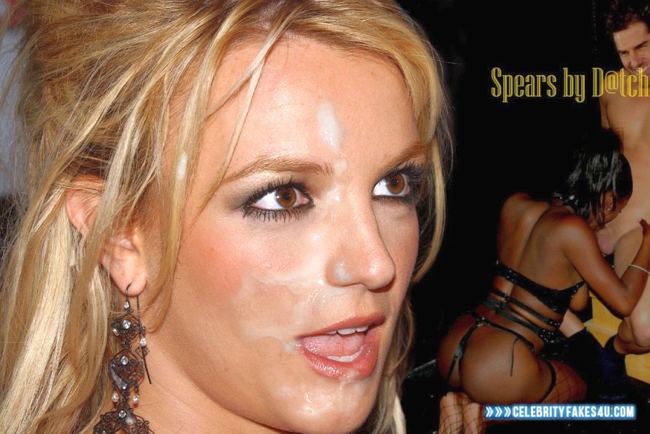 Britney Spears Fake, Cum Facial, Porn