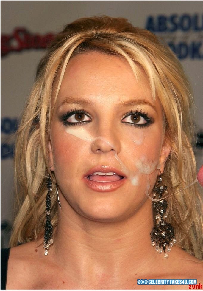 Britney Spears Fake, Cum Facial, Porn