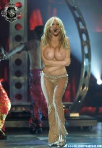 Britney Spears Large Tits Public 001