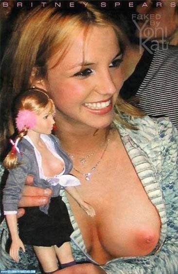 Britney Spears Fake, Nip Slip, Public, Porn