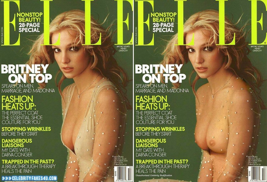 Britney Spears Fake, Magazine Cover, Tits, Porn