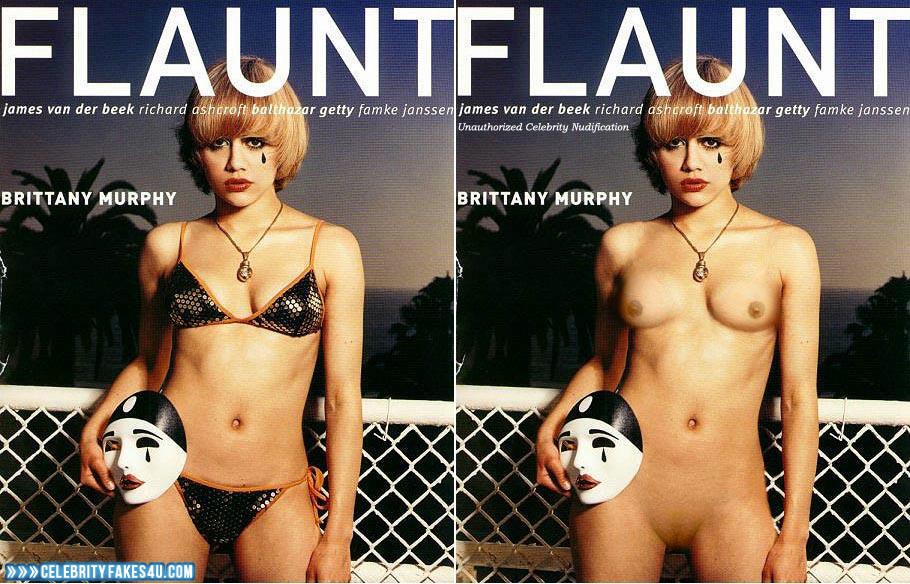 Brittany Murphy Fake, Magazine Cover, Nude, Tits, Porn