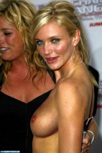 Cameron Diaz Breasts Public Naked 001