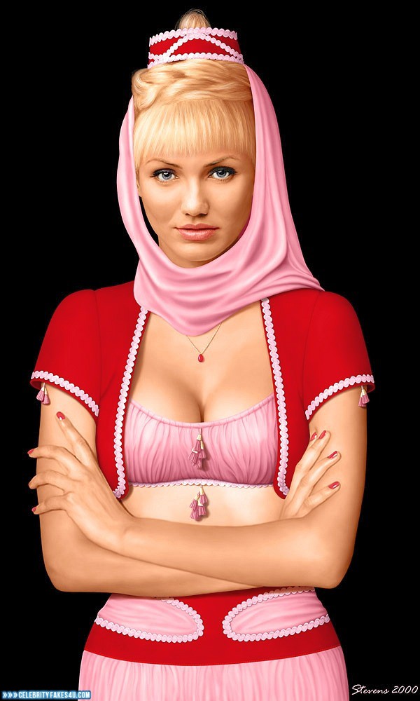 Cameron Diaz Fake, I Dream of Jeannie (TV Series), Series, Porn