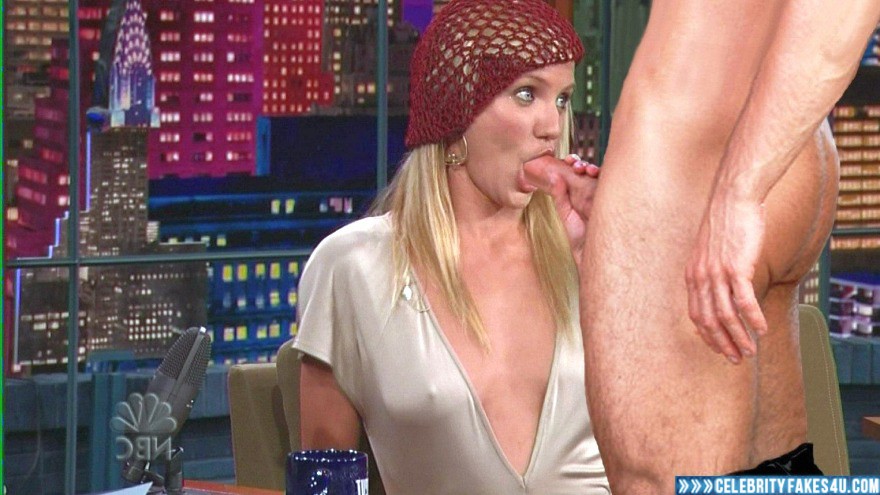 Cameron Diaz Fake, Blowjob, Nipple Pokies, Series, Sex, The Tonight Show with Jay Leno, Tits, Porn