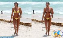 Candice Swanepoel Beach Topless Fake 001