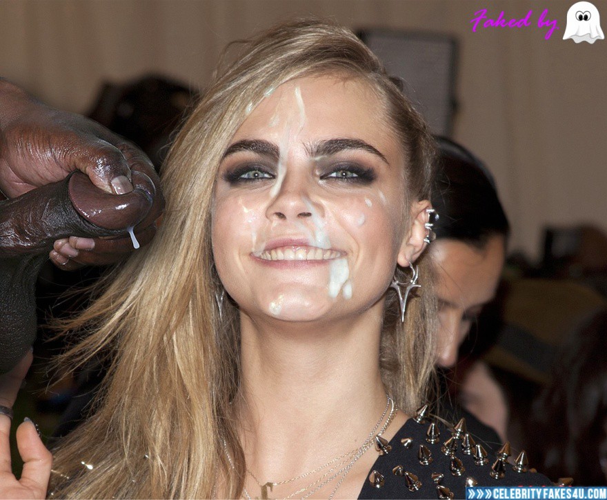 Cara Delevingne tries to satisfy her craving for cum with porn.