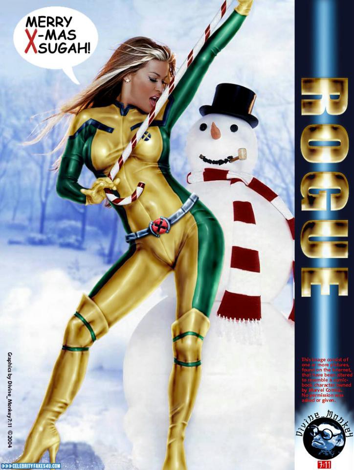 Carmen Electra Fake, Cartoon, Costume, Hot Outfit, Series, X-Men, Porn