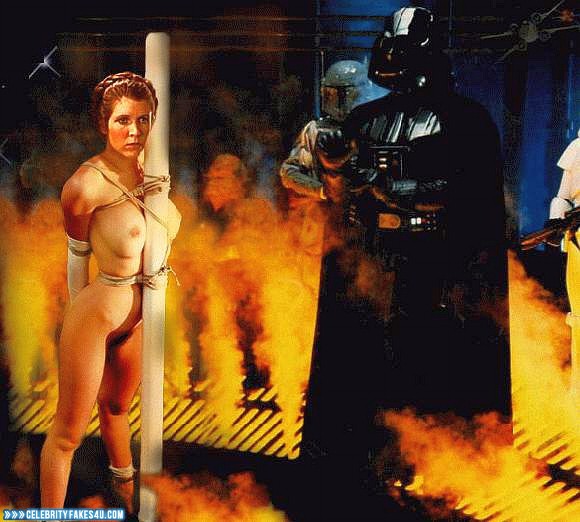 Carrie Fisher Fake, Bondage, Star Wars, Tits, Porn