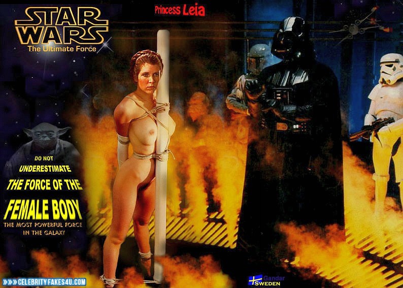 Carrie Fisher Fake, Bondage, Star Wars, Tits, Porn