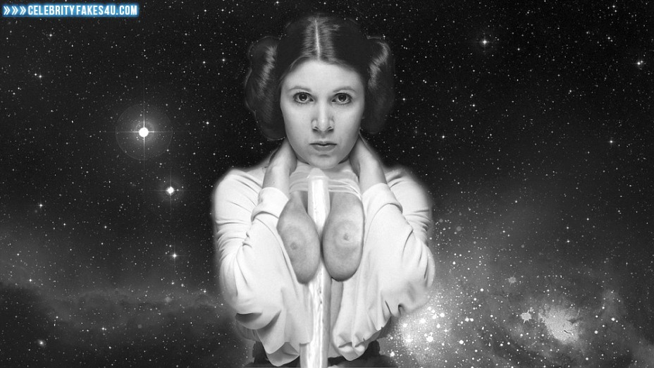 Carrie Fisher Fake, Squeezing Breasts, Star Wars, Porn